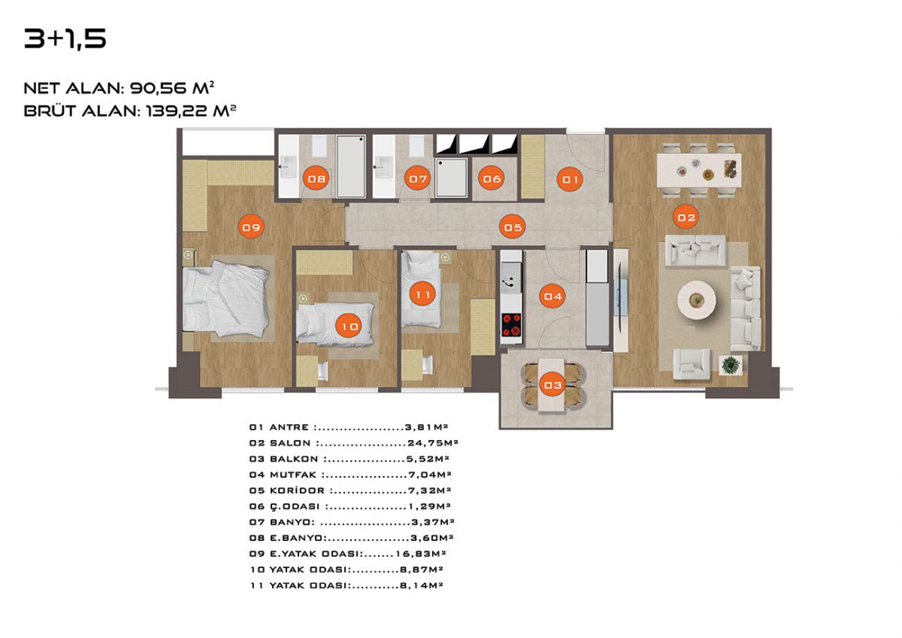 DKY Sahil Floor Plans, Real Estate, Property, Turkey