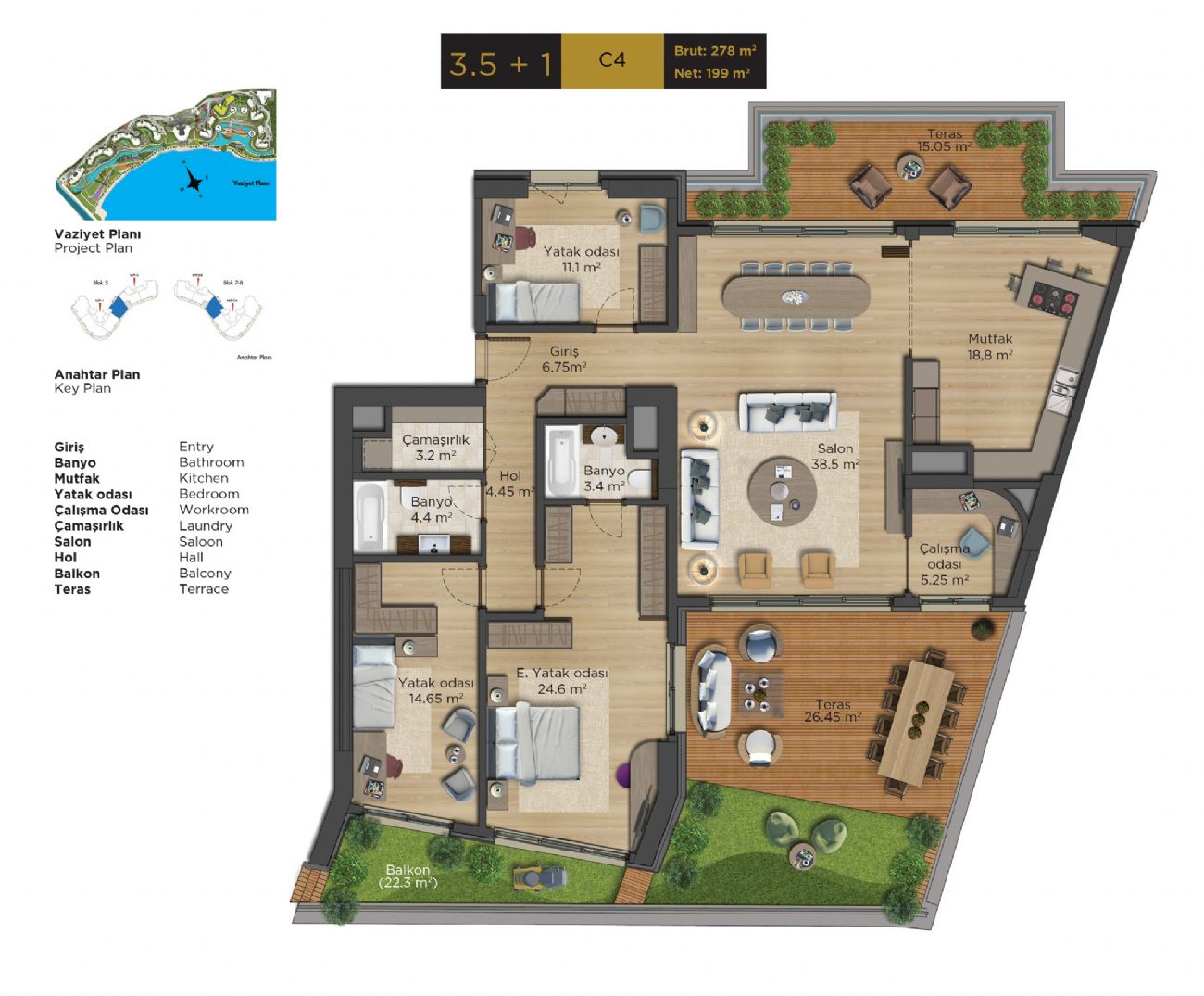 Sea Perl Floor Plans, Real Estate, Property, Turkey