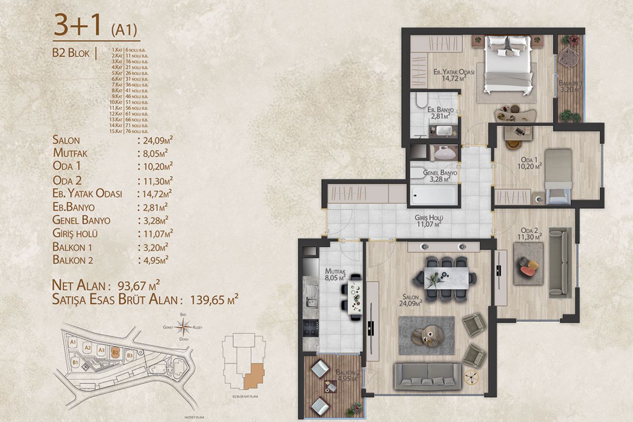 İstanbul Vadi Evleri Floor Plans, Real Estate, Property, Turkey