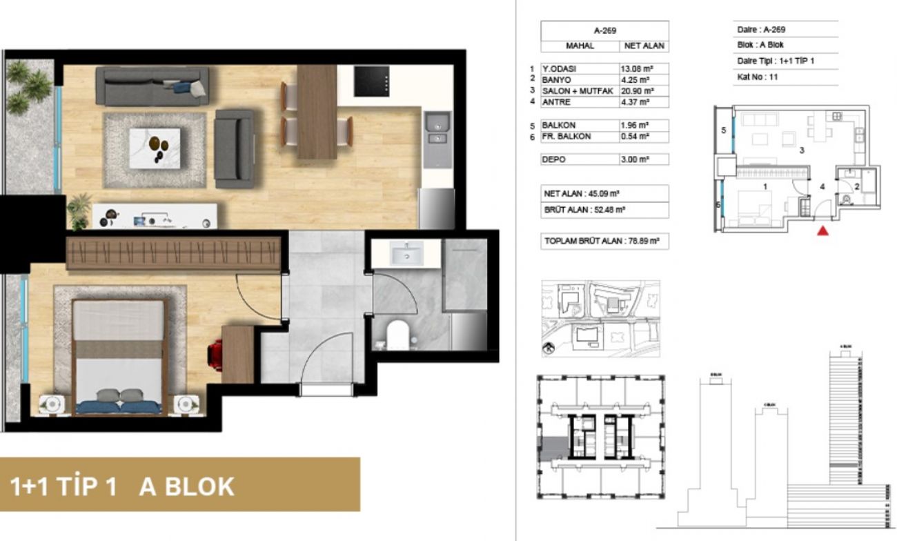 Atasehir Modern Floor Plans, Real Estate, Property, Turkey