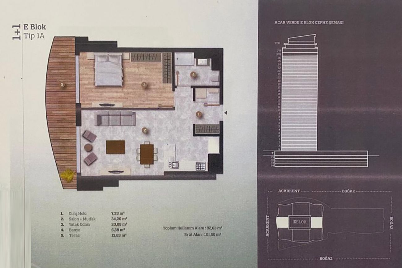 AcarVERDE Residence Floor Plans, Real Estate, Property, Turkey