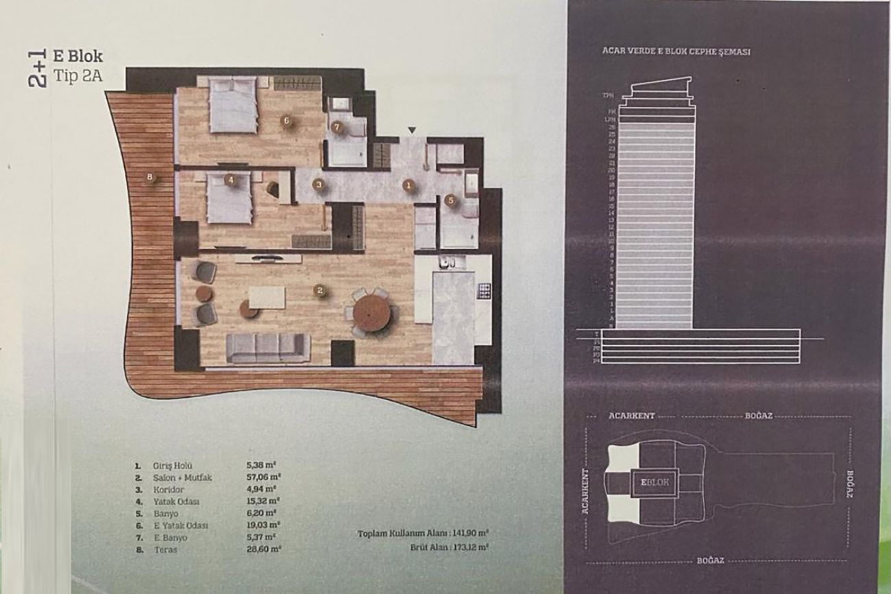 AcarVERDE Residence Floor Plans, Real Estate, Property, Turkey