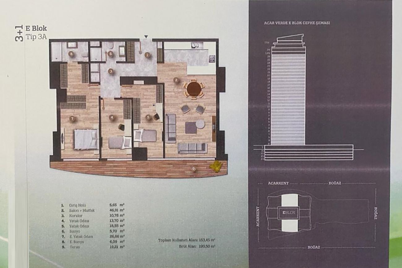 AcarVERDE Residence Floor Plans, Real Estate, Property, Turkey