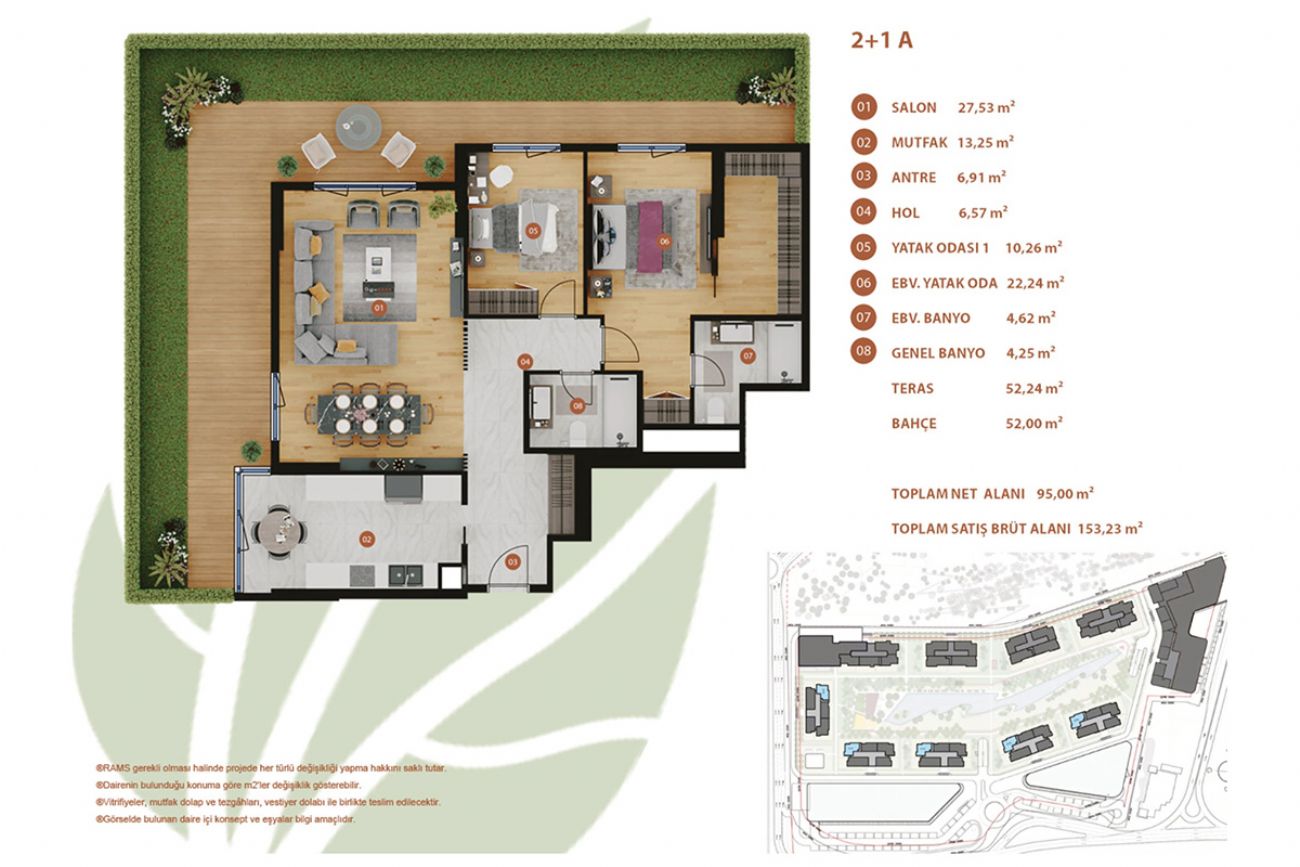 Rams Garden Floor Plans, Real Estate, Property, Turkey