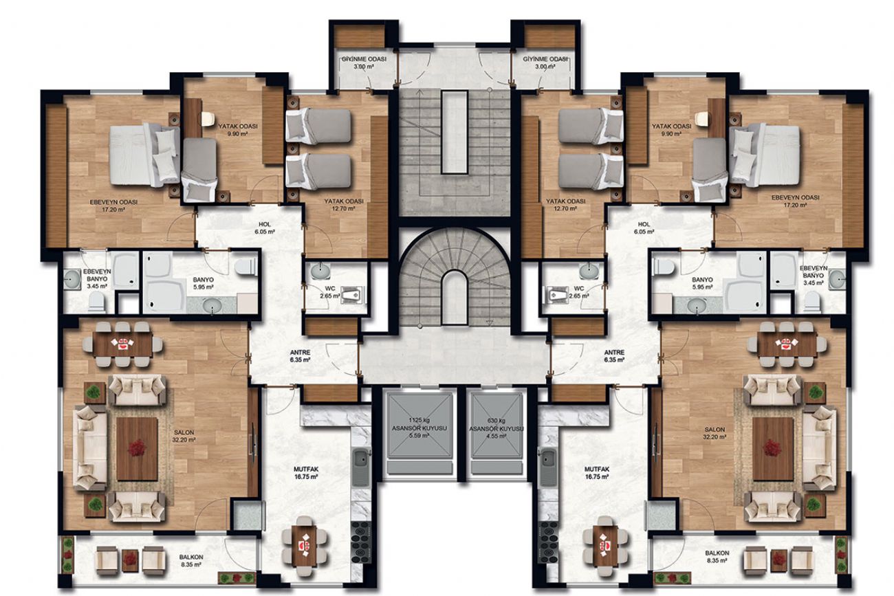 Flores Konakları Floor Plans, Real Estate, Property, Turkey