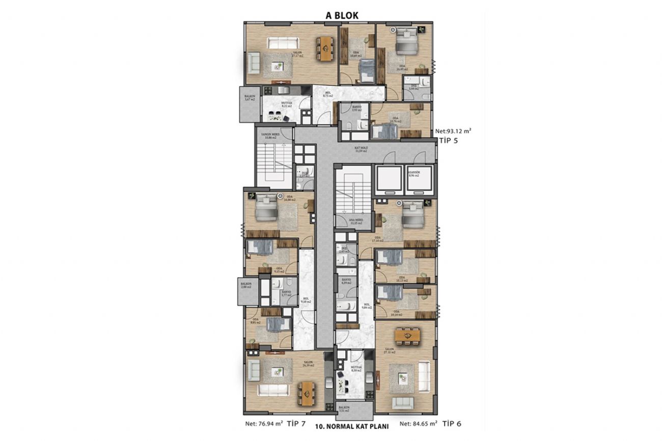 Elit Park Floor Plans, Real Estate, Property, Turkey