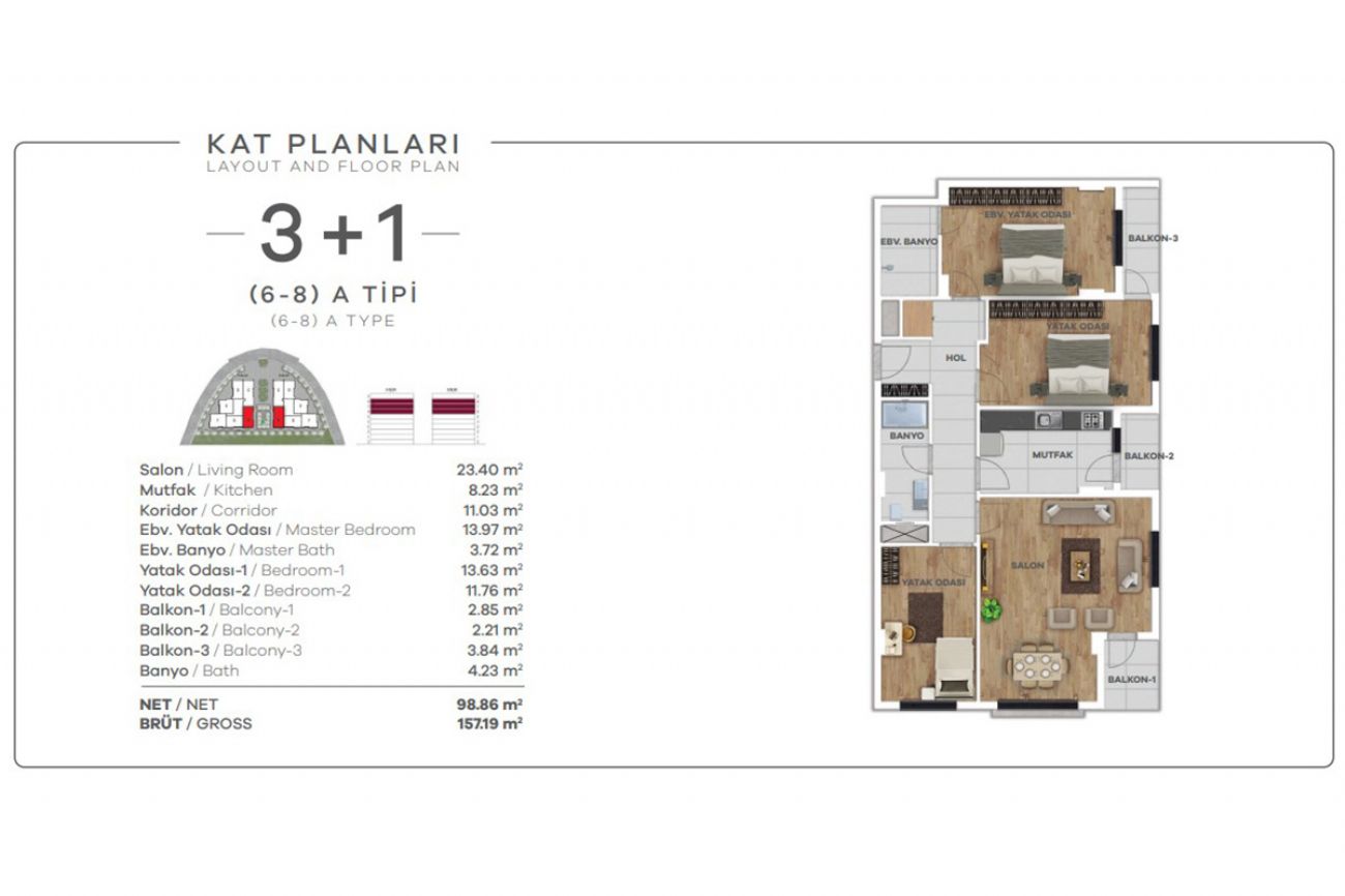 Lifes Hill Floor Plans, Real Estate, Property, Turkey