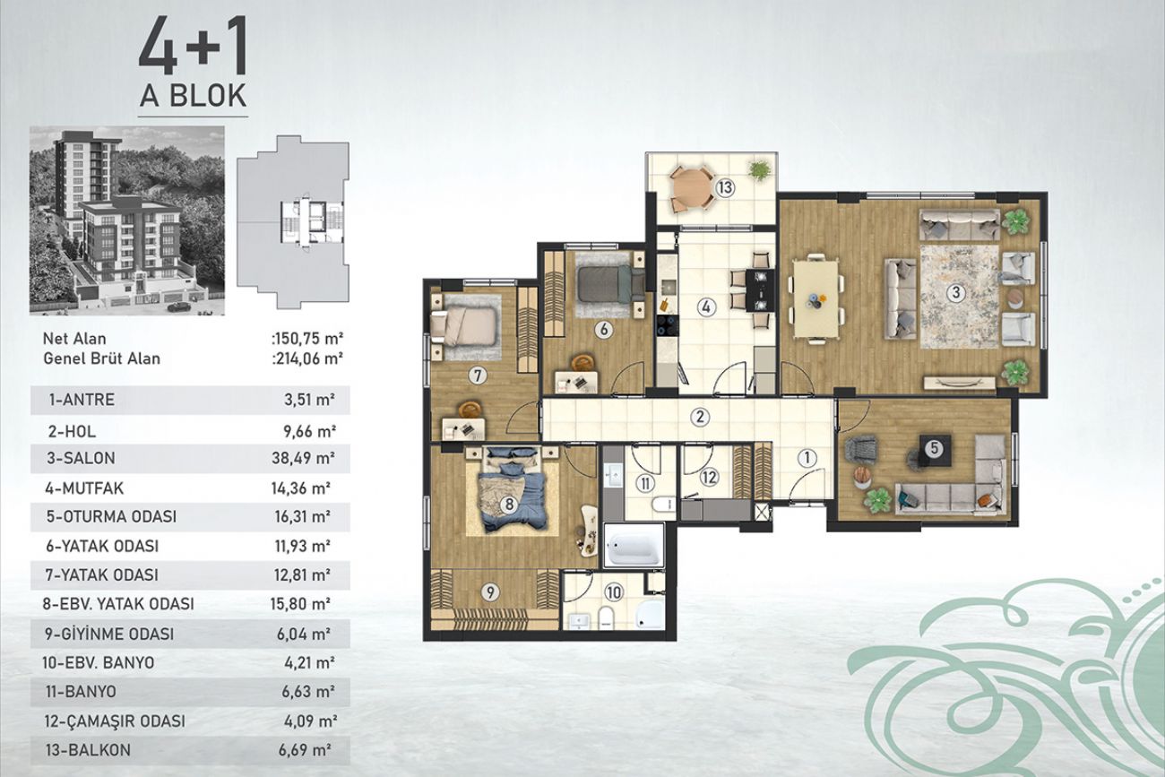 Mostar Mahal Floor Plans, Real Estate, Property, Turkey