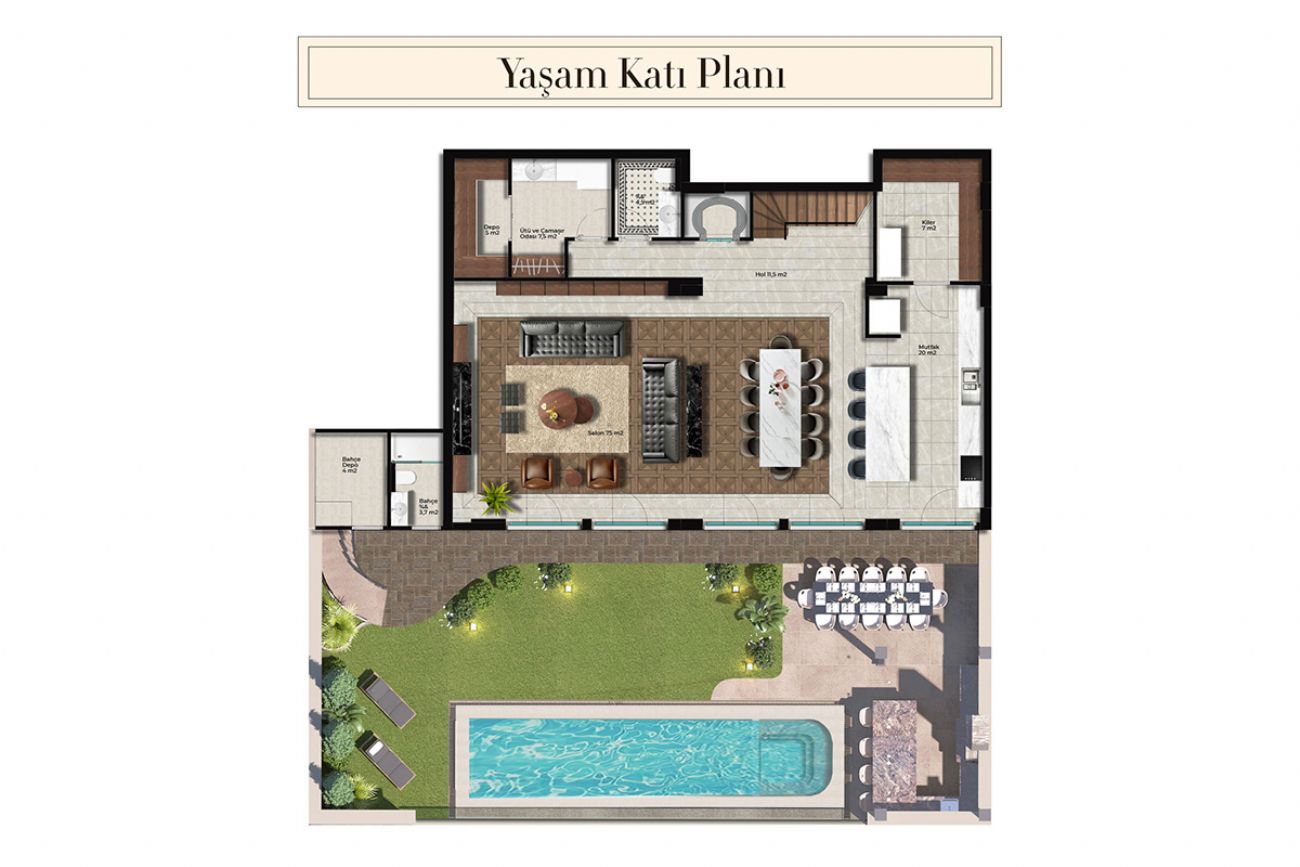 Azure Villas Reşadiye Floor Plans, Real Estate, Property, Turkey