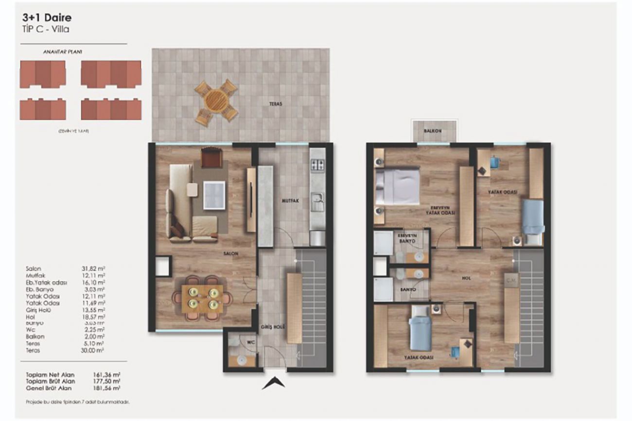 Seba Central Floor Plans, Real Estate, Property, Turkey