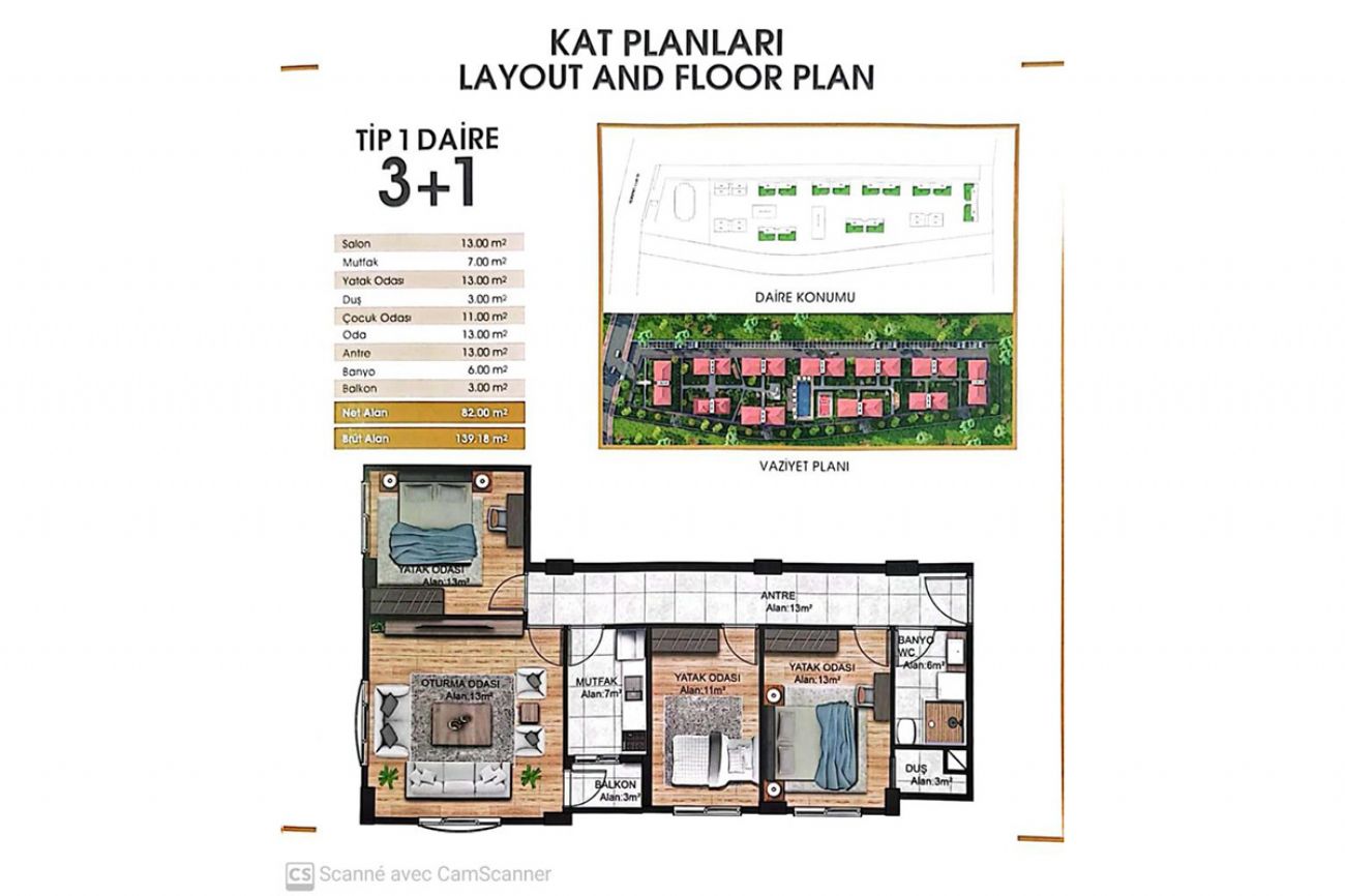 Kılıç Vadi Bahçeşehir Floor Plans, Real Estate, Property, Turkey