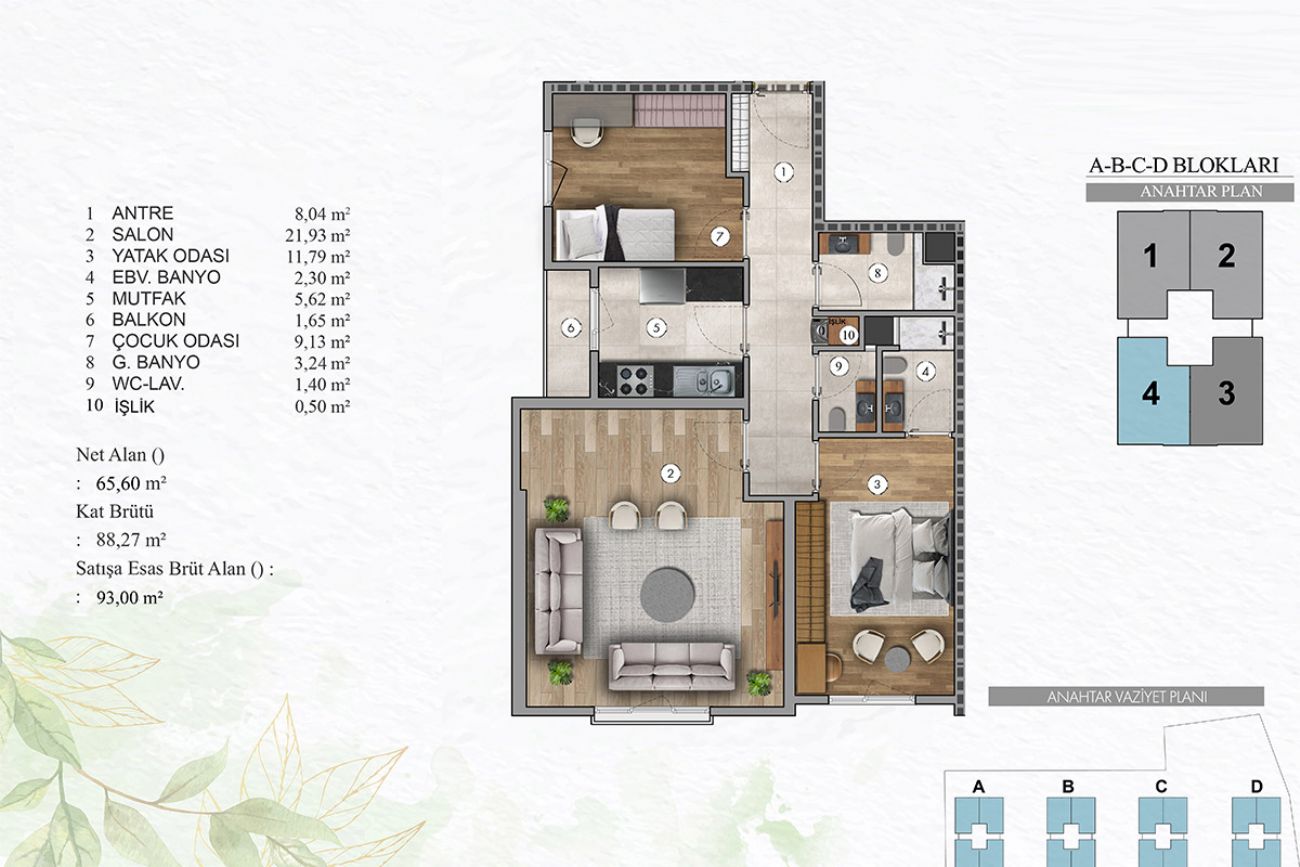 Yeni Hayat Mahmutbey Floor Plans, Real Estate, Property, Turkey