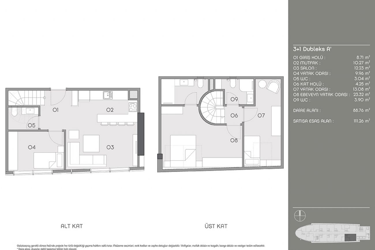 GS Leo Residence Floor Plans, Real Estate, Property, Turkey