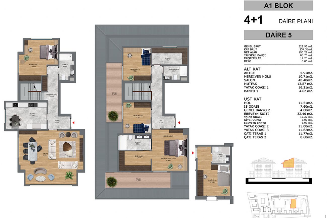 A`la Saklıbahçe Floor Plans, Real Estate, Property, Turkey