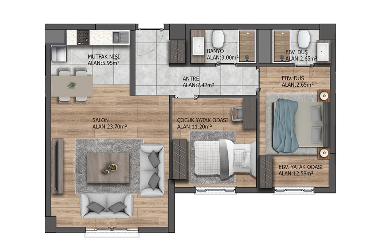 Kılıç Panorama Floor Plans, Real Estate, Property, Turkey