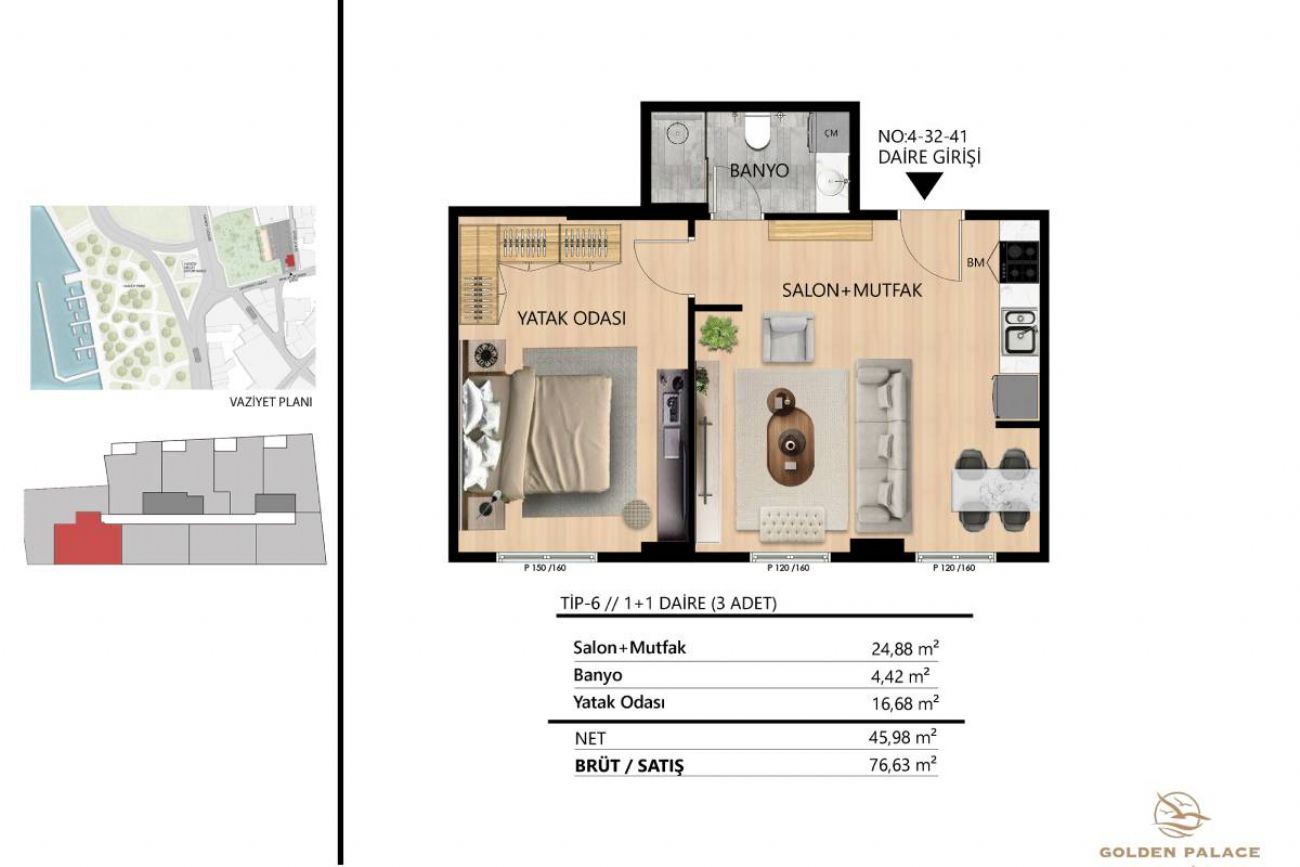 Golden Palace Halic Floor Plans, Real Estate, Property, Turkey