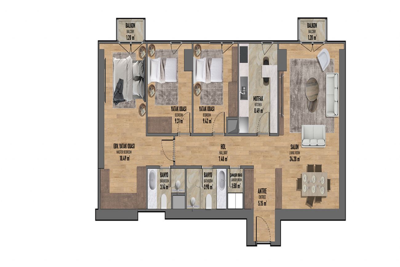 İki Yaka Fikirtepe Floor Plans, Real Estate, Property, Turkey