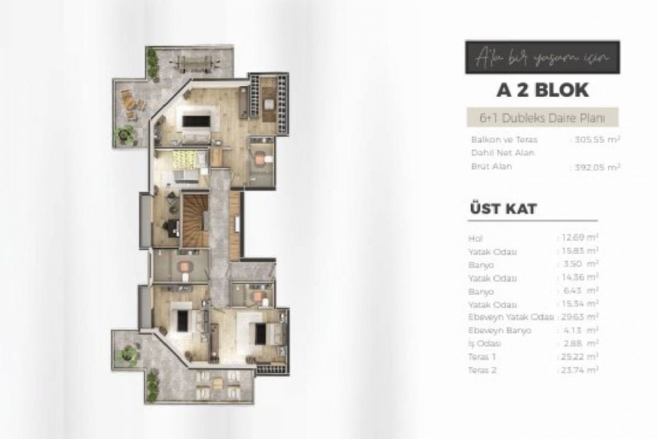 Ala Çamlıca Floor Plans, Real Estate, Property, Turkey