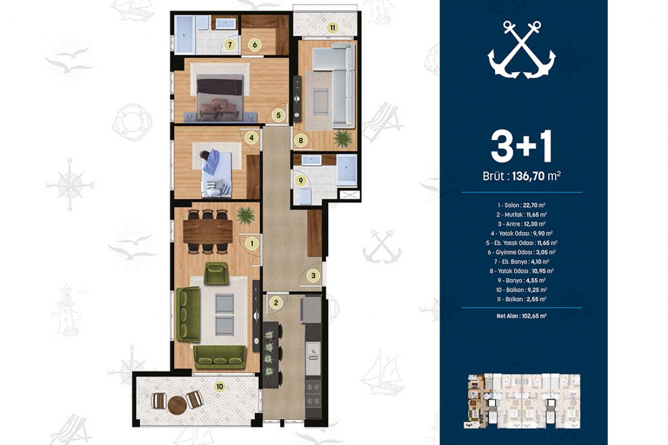 Alya Marin Floor Plans, Real Estate, Property, Turkey