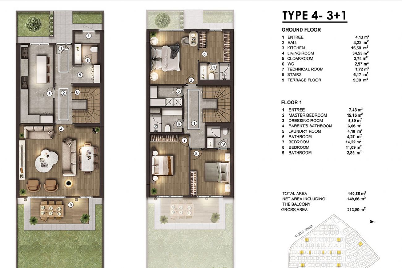 AlyaBahçe Floor Plans, Real Estate, Property, Turkey