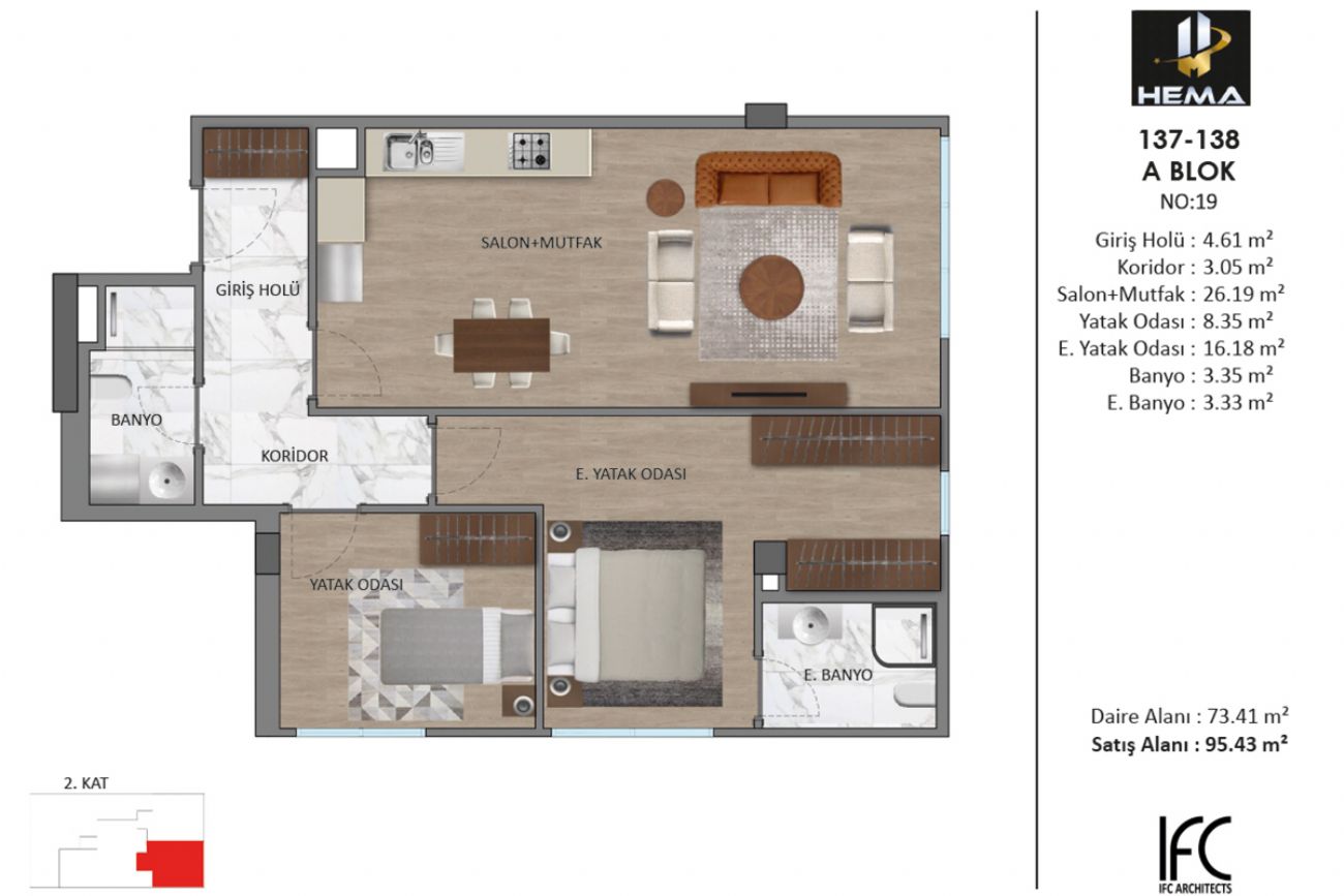 Hill Garden 216 Floor Plans, Real Estate, Property, Turkey