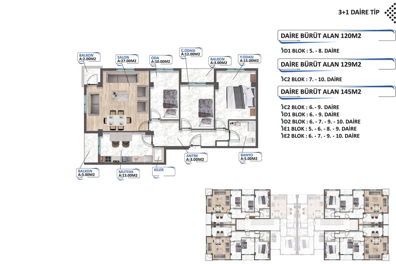 Sealife 41 Floor Plans, Real Estate, Property, Turkey