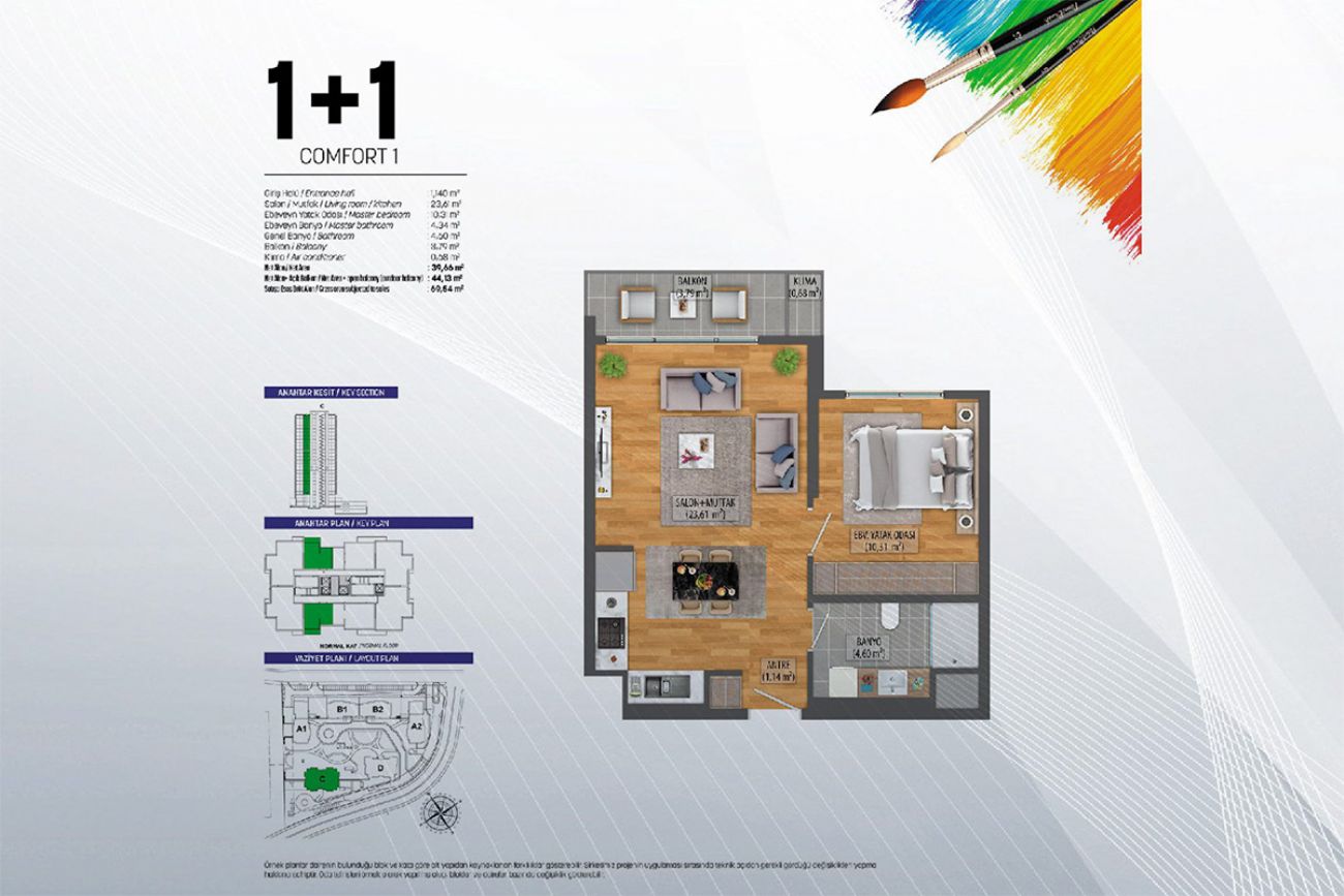 Tual Comfort Floor Plans, Real Estate, Property, Turkey