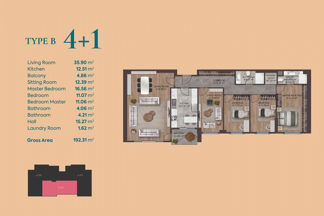 Karmar Sakura Floor Plans, Real Estate, Property, Turkey