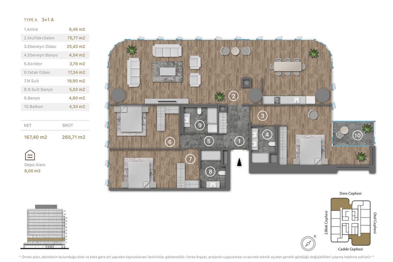 Ferkoline Residence Floor Plans, Real Estate, Property, Turkey