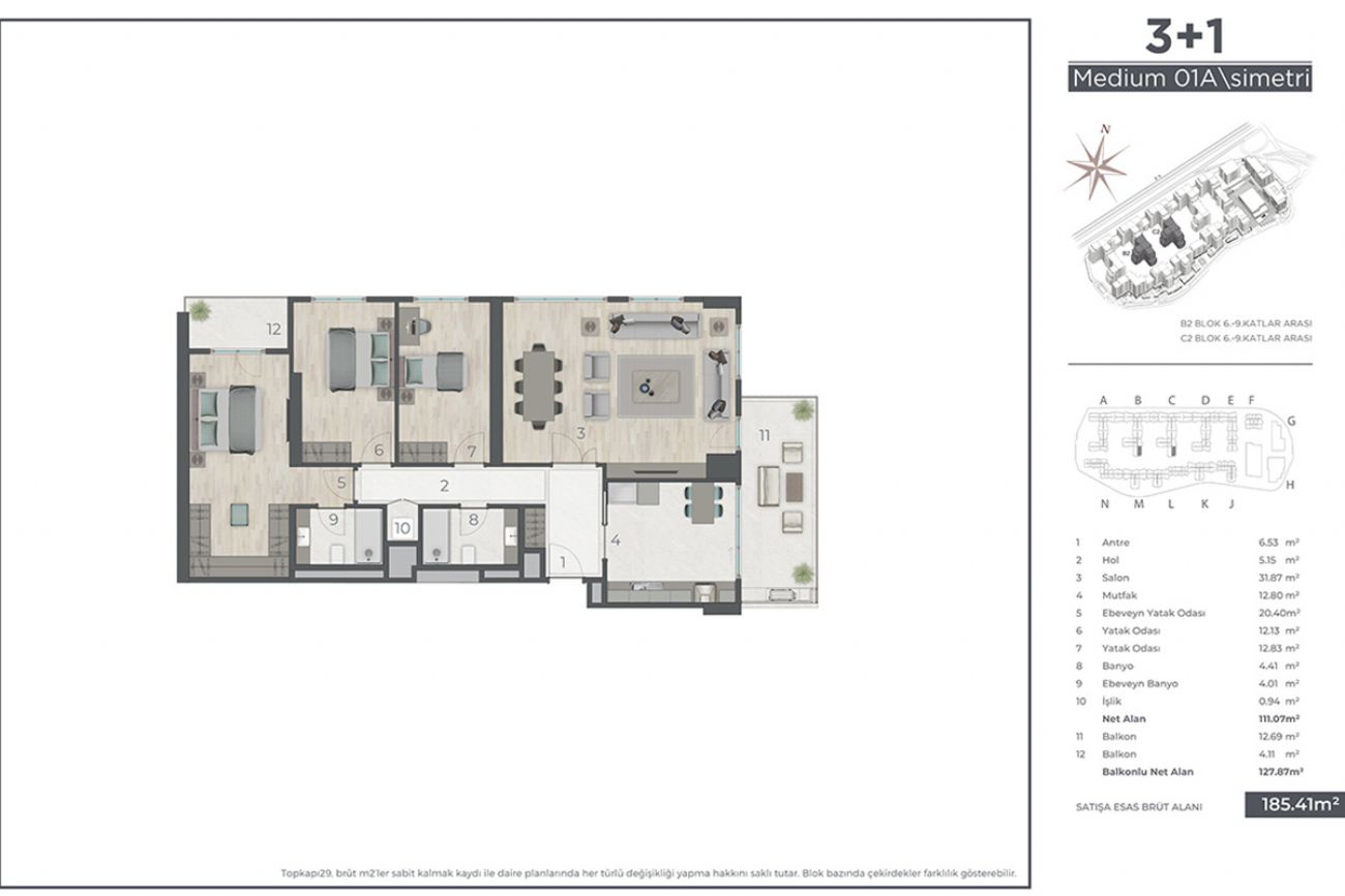 Topkapı 29 Floor Plans, Real Estate, Property, Turkey