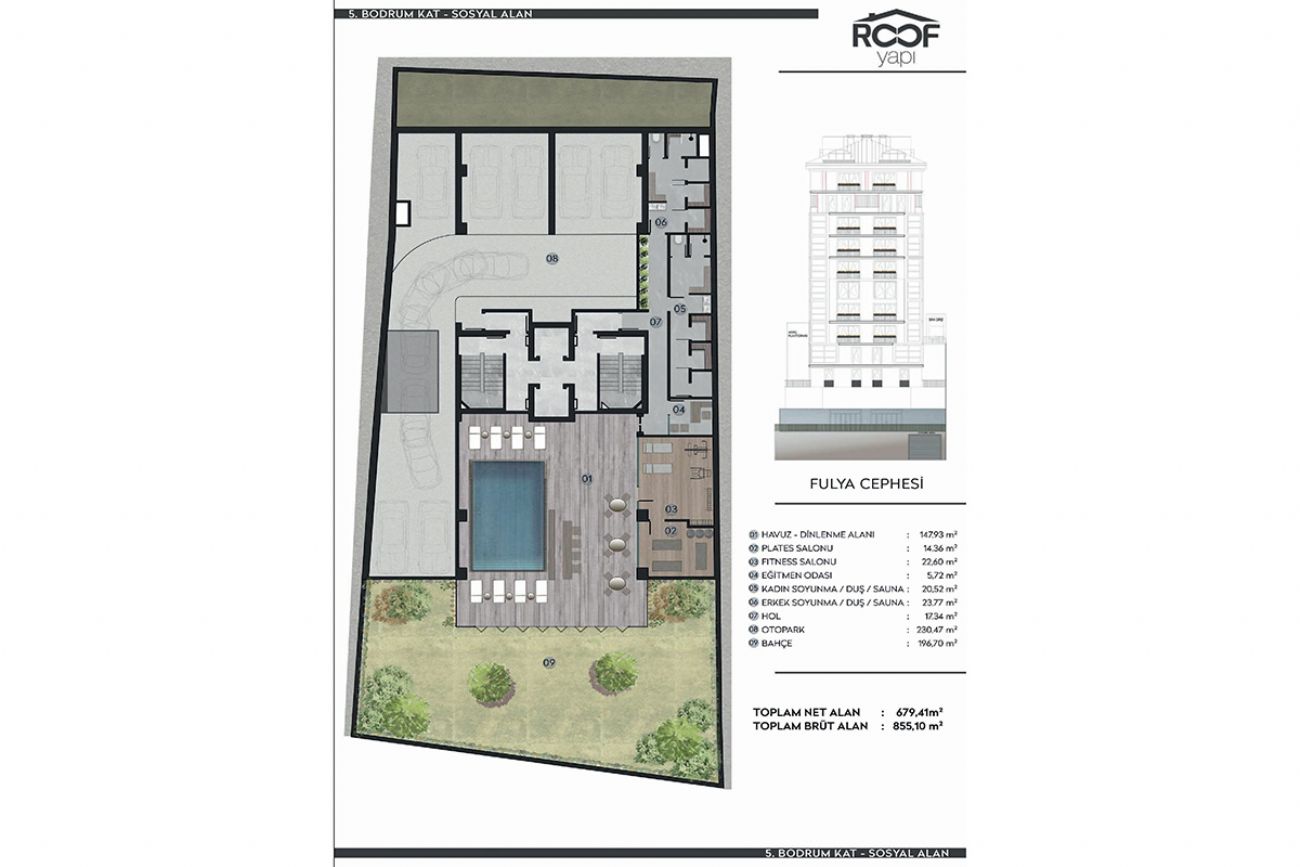 Roof 2 Floor Plans, Real Estate, Property, Turkey