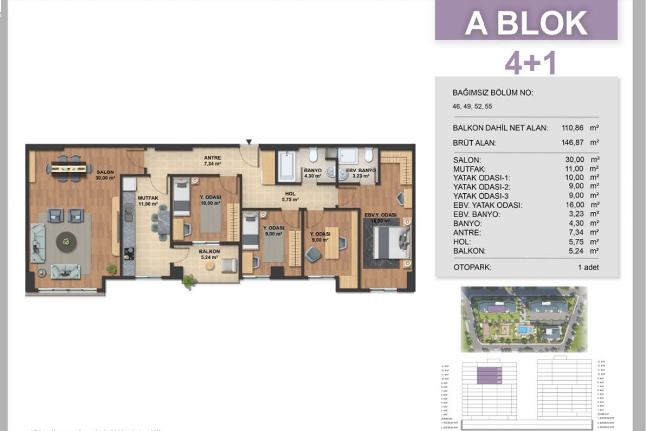 Kartal Loft Floor Plans, Real Estate, Property, Turkey