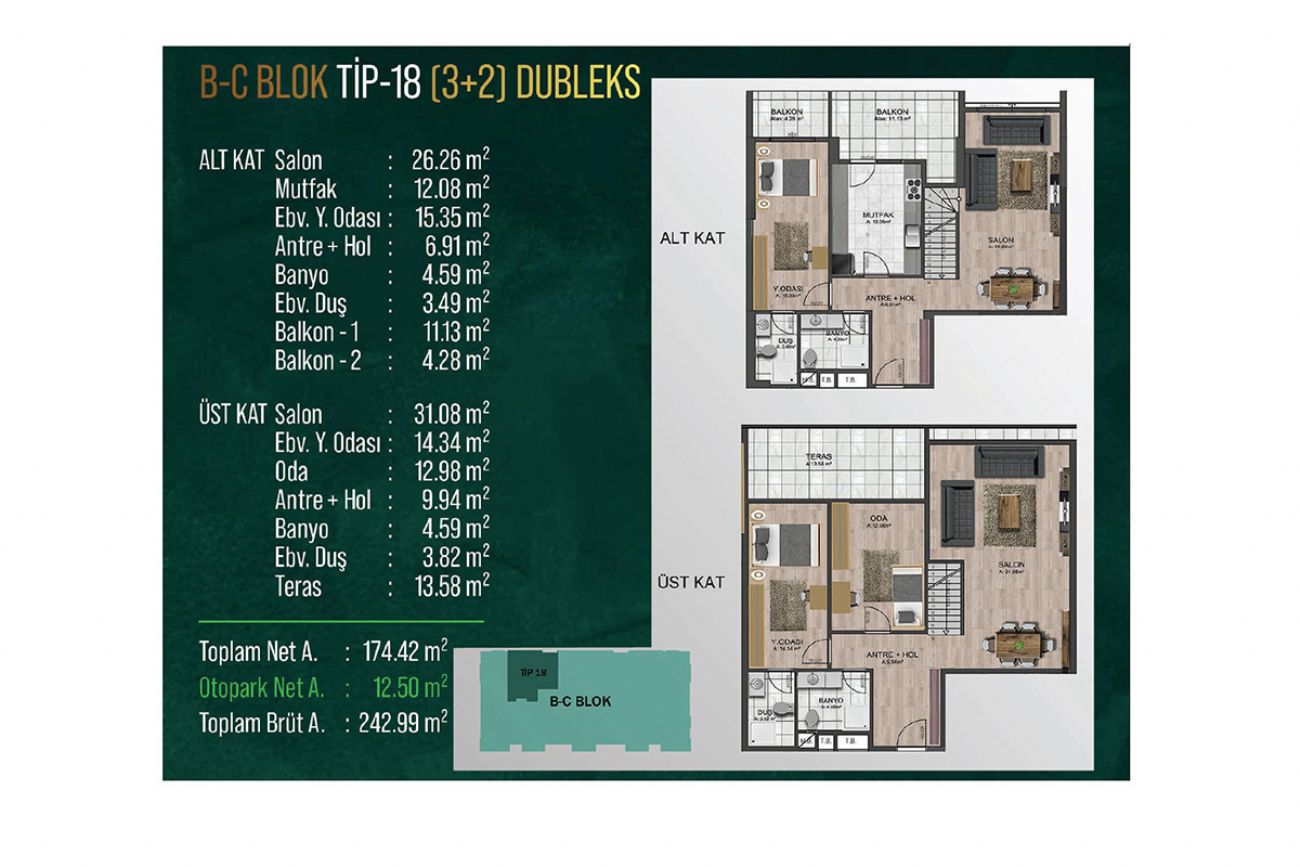 Gloria Floor Plans, Real Estate, Property, Turkey