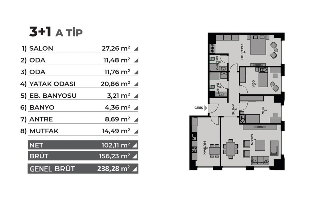 Evinpark Kadıköy Floor Plans, Real Estate, Property, Turkey