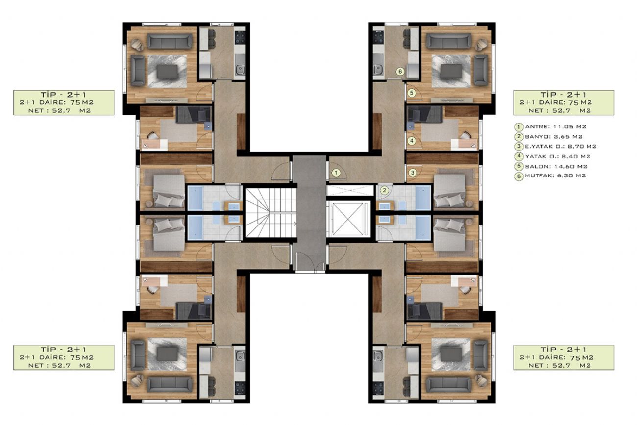 Marmarin Plus Floor Plans, Real Estate, Property, Turkey