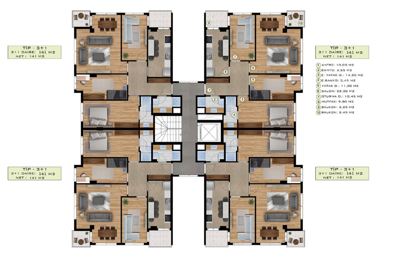 Marmarin Plus Floor Plans, Real Estate, Property, Turkey