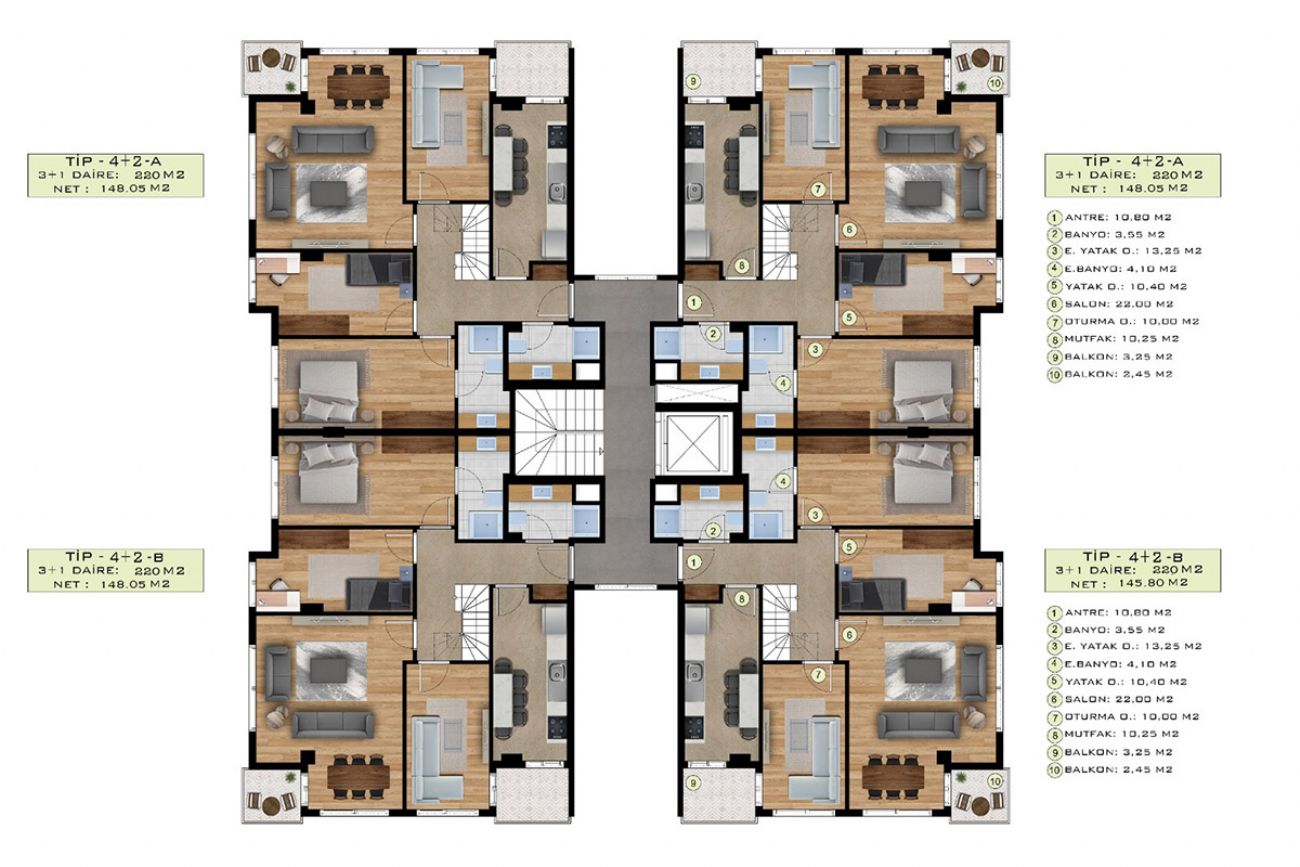 Marmarin Plus Floor Plans, Real Estate, Property, Turkey