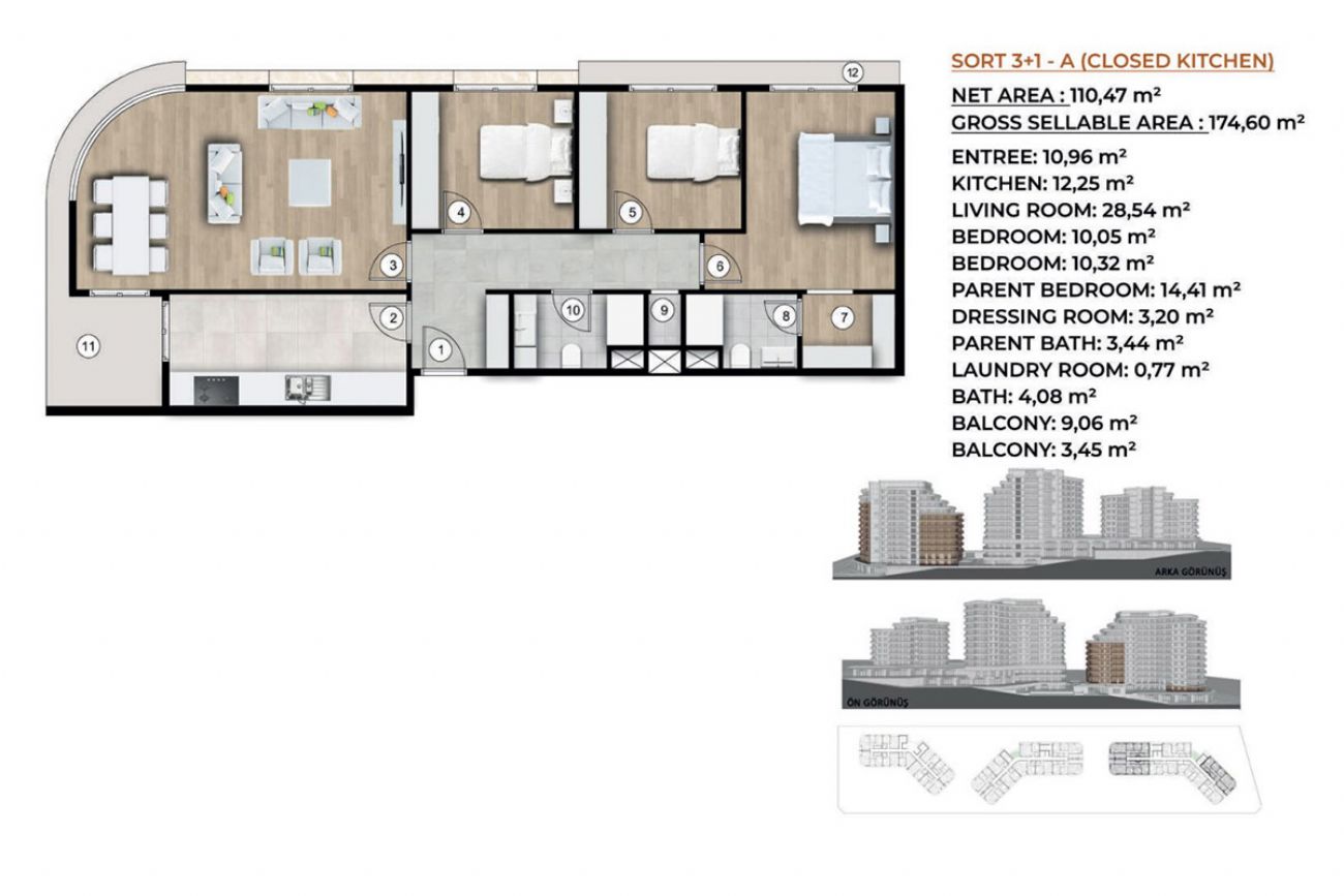 Brand Atakent Floor Plans, Real Estate, Property, Turkey