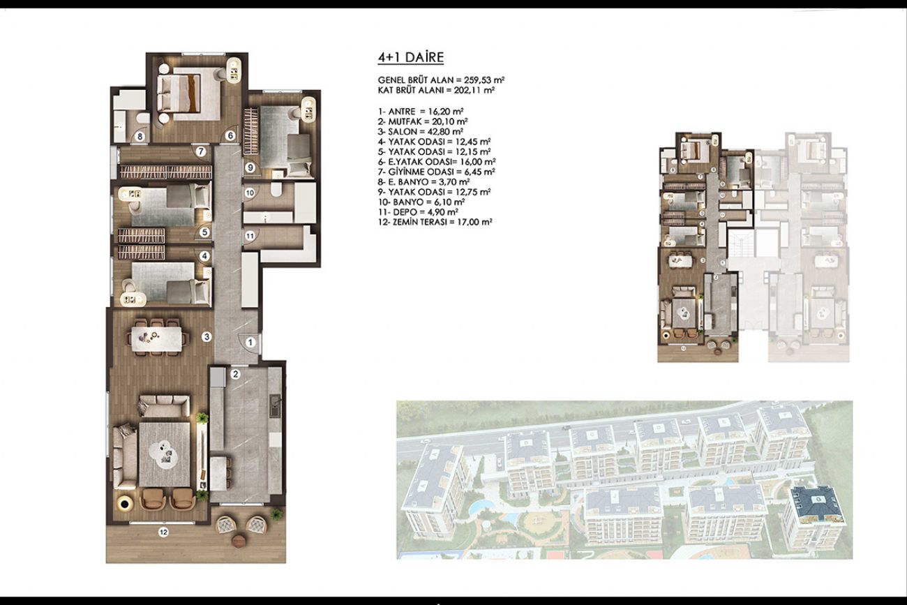 Lotus Koru Beylikdüzü Floor Plans, Real Estate, Property, Turkey