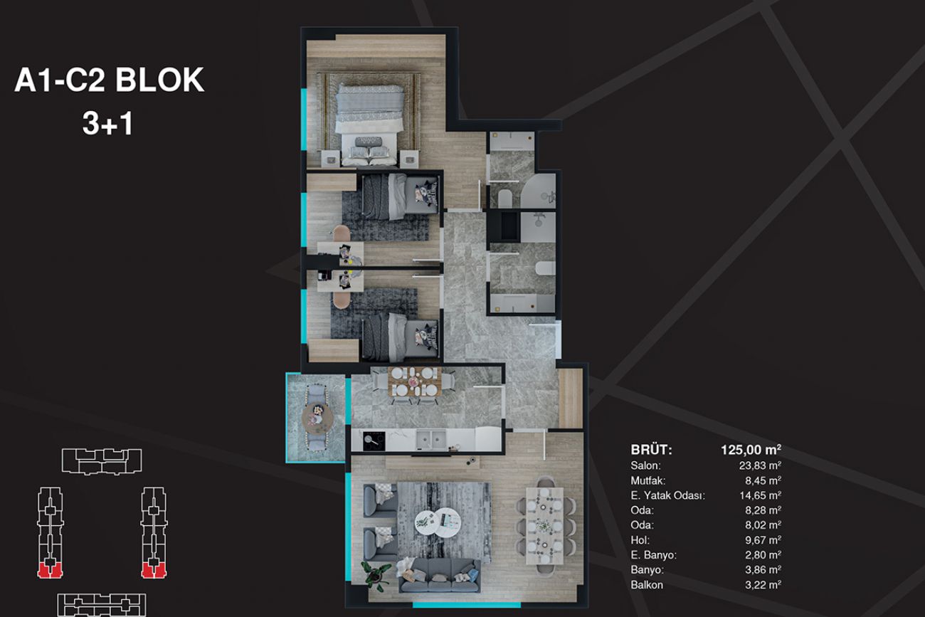 Siltaş Premium Floor Plans, Real Estate, Property, Turkey