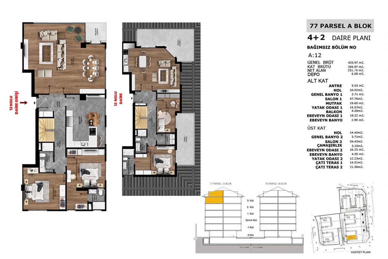 A`la Çamlıca Konakları 2 Floor Plans, Real Estate, Property, Turkey