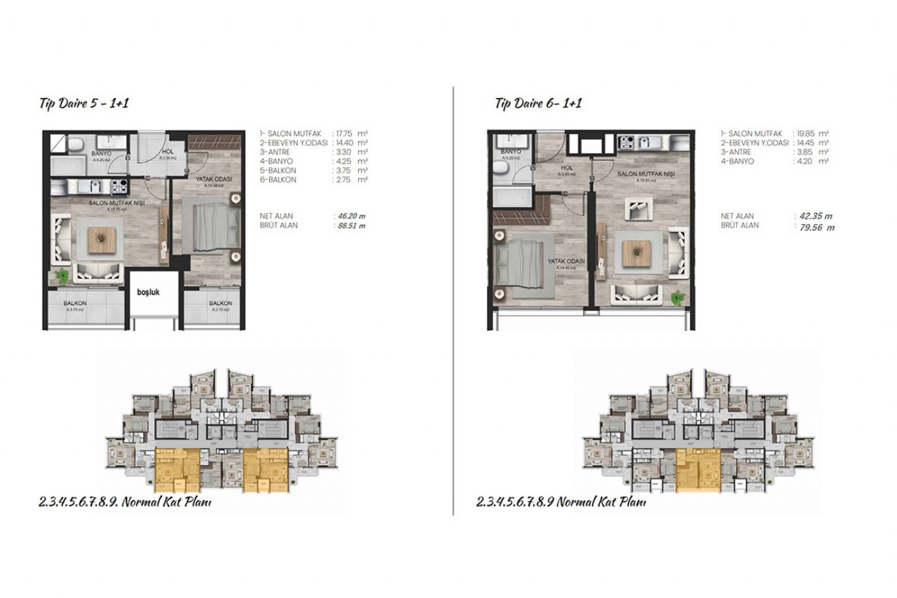 Kılıç Life Maslak Floor Plans, Real Estate, Property, Turkey