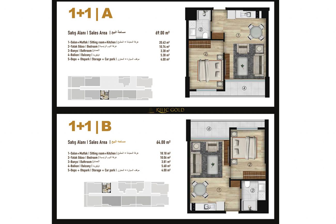 Kılıç Gold Floor Plans, Real Estate, Property, Turkey