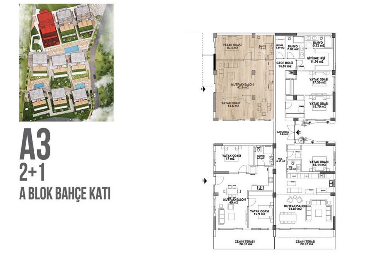 Terrace Park Çeşme Floor Plans, Real Estate, Property, Turkey
