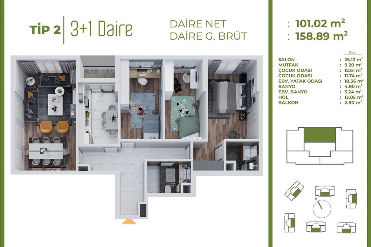 Selvi Park Floor Plans, Real Estate, Property, Turkey