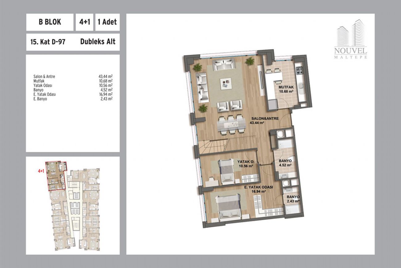 Nouvel Floor Plans, Real Estate, Property, Turkey