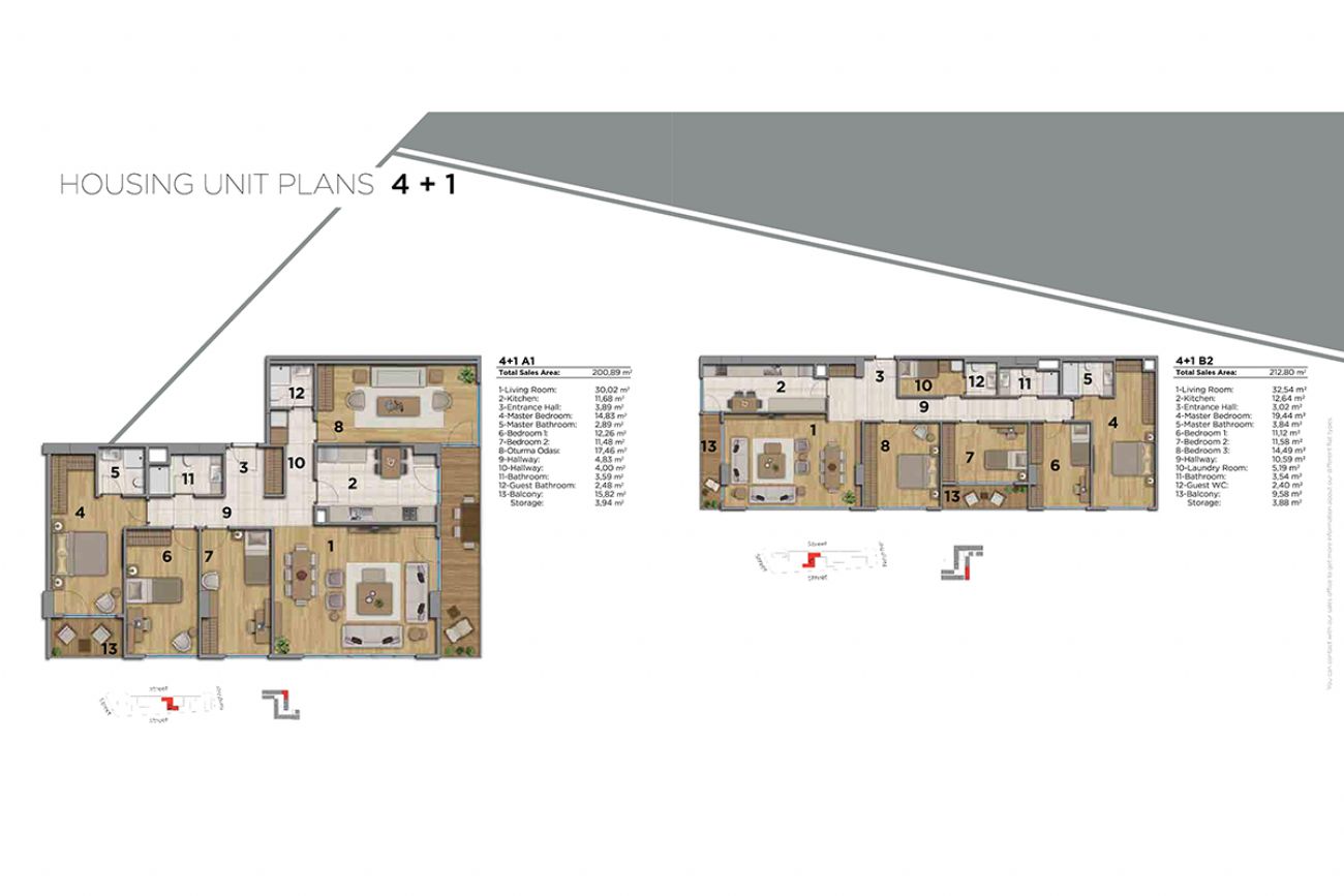 Akzirve Strada Floor Plans, Real Estate, Property, Turkey