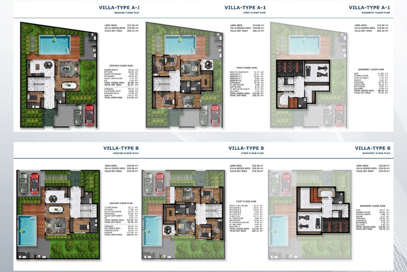 Beykoz Villa Floor Plans, Real Estate, Property, Turkey