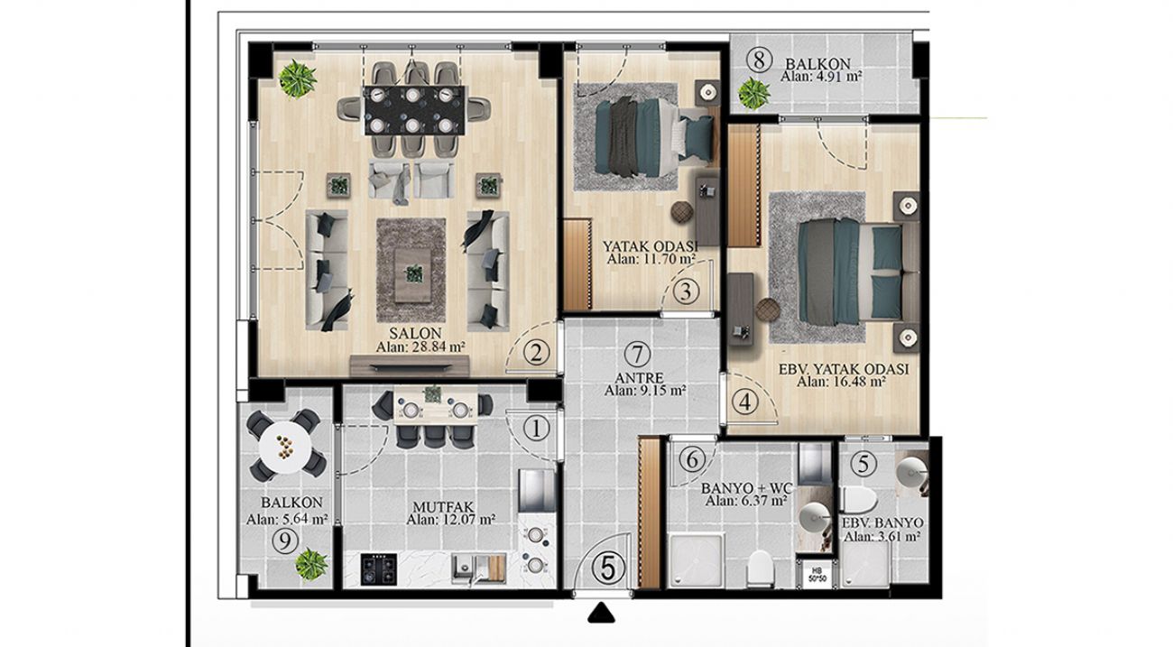 Bella Vista Mimaroba Floor Plans, Real Estate, Property, Turkey