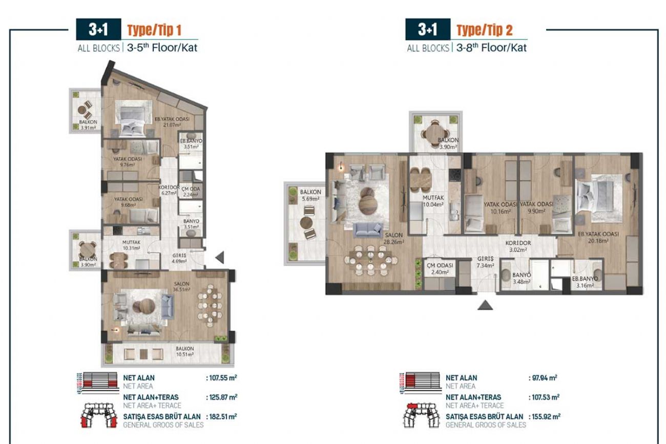 Demir Marina Floor Plans, Real Estate, Property, Turkey